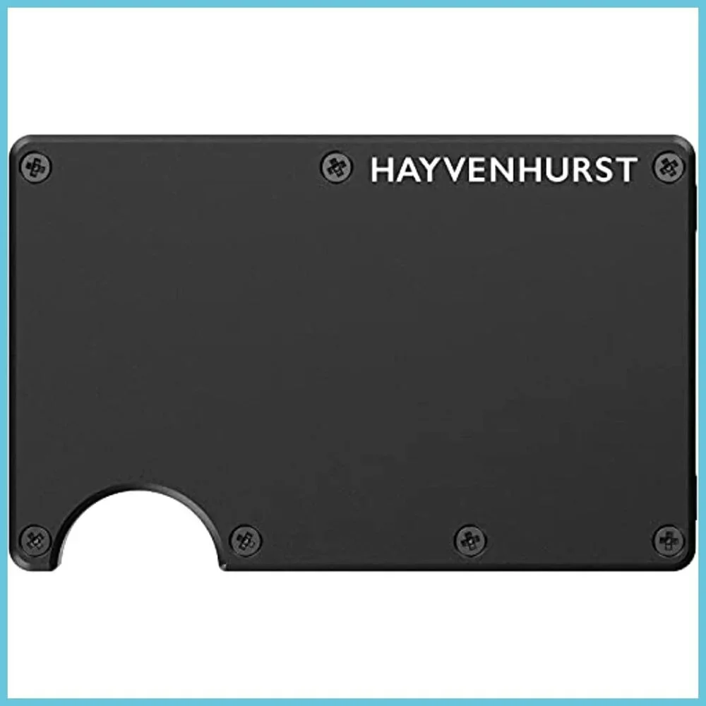 Slim RFID Blocking Aluminum Card Case with Money Clip Holds 12 Cards